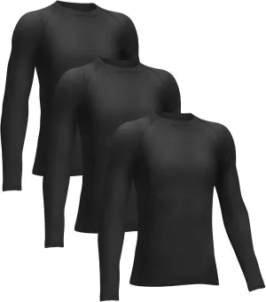4 or 3 Pack Youth Boys' Compression Leggings Tights Athletic Pants Sports Base Layer for Kids Cold Gear