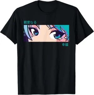 Anime Girl Eyes - Japan Culture Art - Japanese Aesthetic T-Shirt