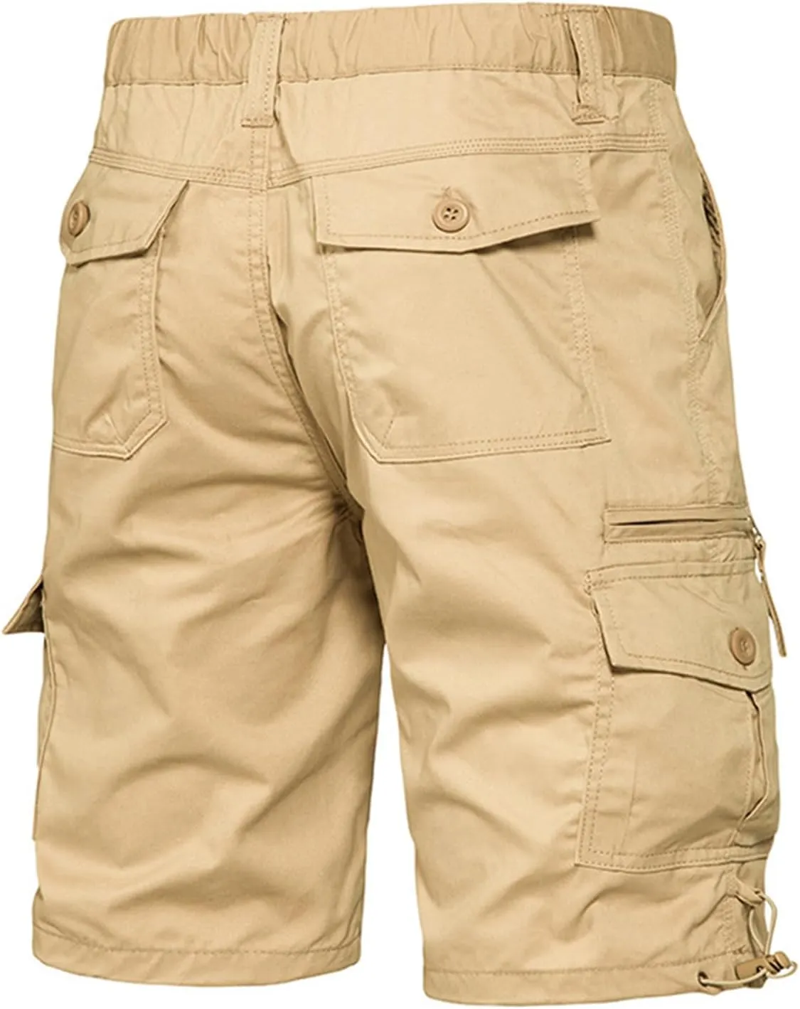 Casual Tactical Shorts for Men Slim Fit Straight Leg Cargo Shorts Outdoor Hiking Joggers Athletic Pants with Pockets