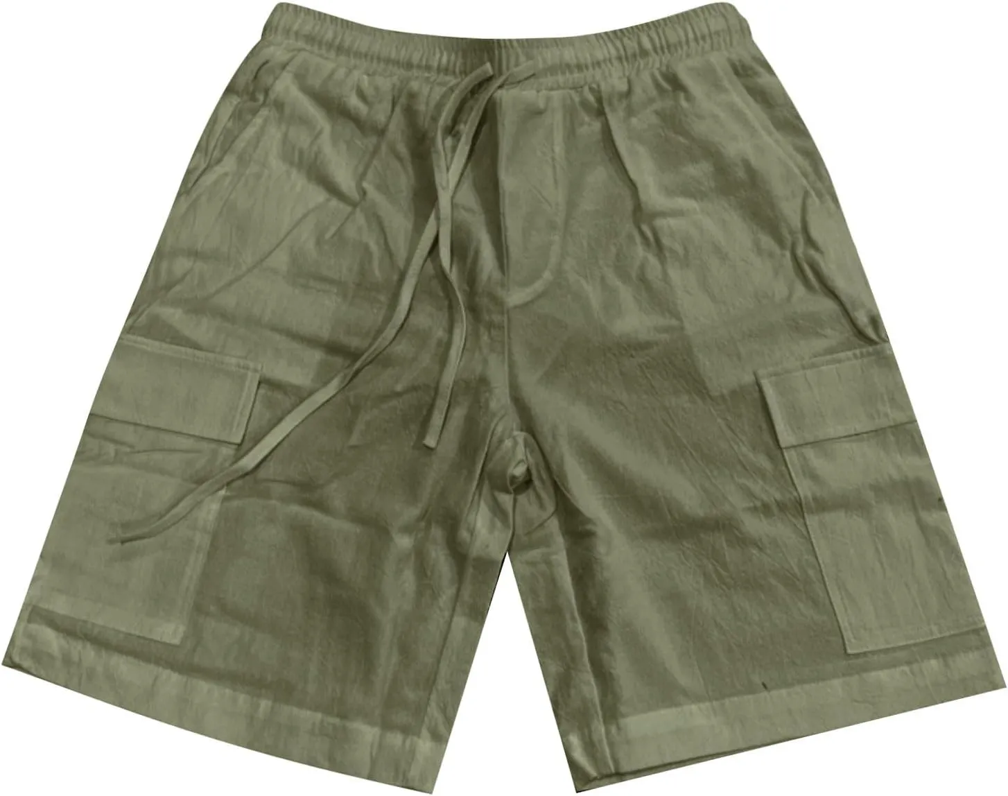 Cotton Linen Shorts for Men Casual Solid Color Baggy Shorts Breathable Pants Gym Running Thin Pants 2025 Summer