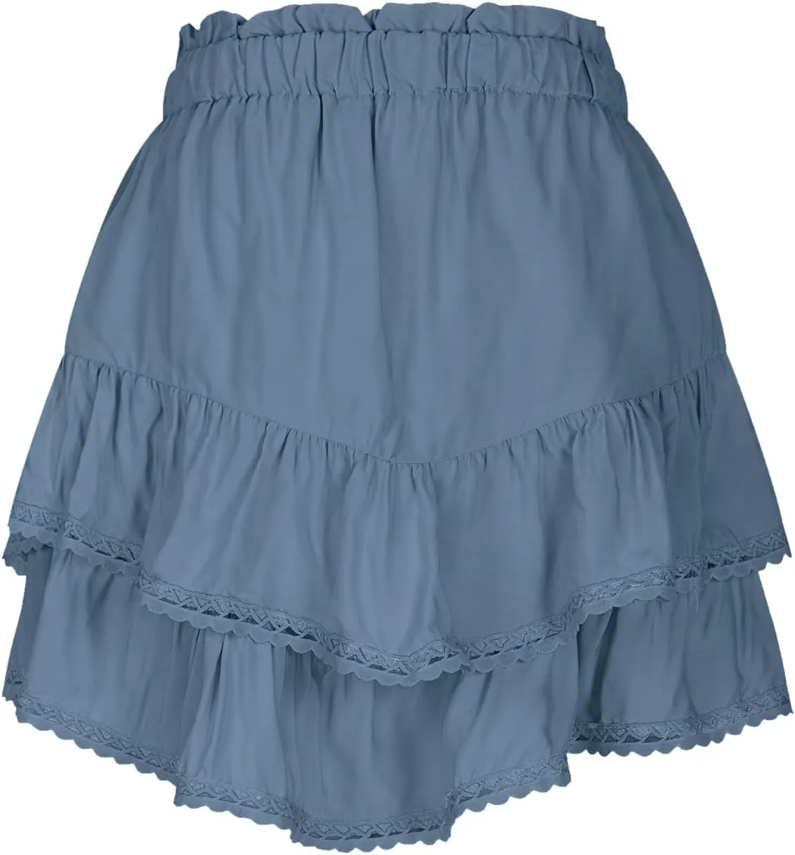 Flowy Shorts for Women Boho Ruffle Tiered Skirts Casual HIgh Waisted Mini Skirt Tennis Golf Summer Vacation Skorts