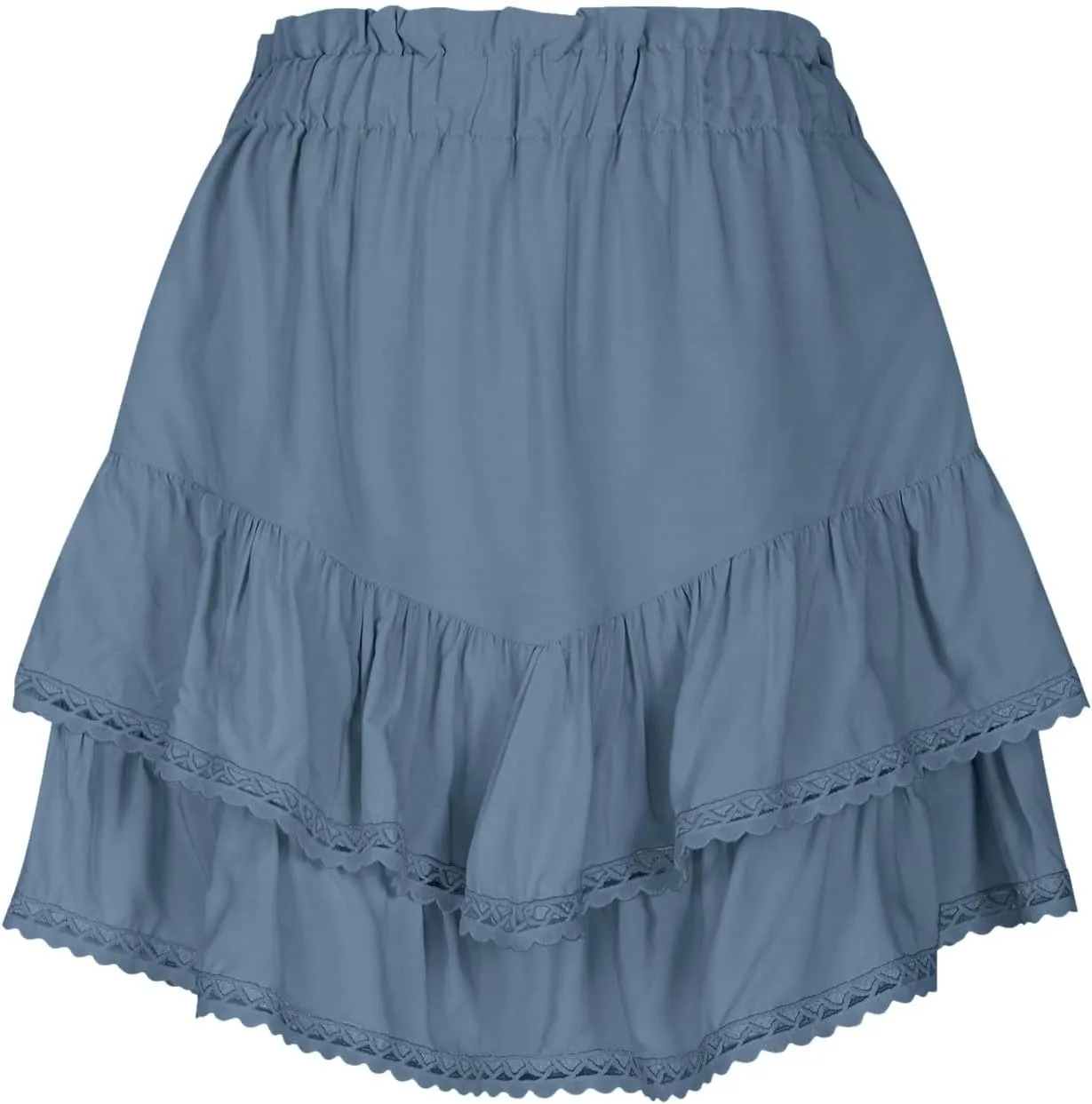 Flowy Shorts for Women Boho Ruffle Tiered Skirts Casual HIgh Waisted Mini Skirt Tennis Golf Summer Vacation Skorts