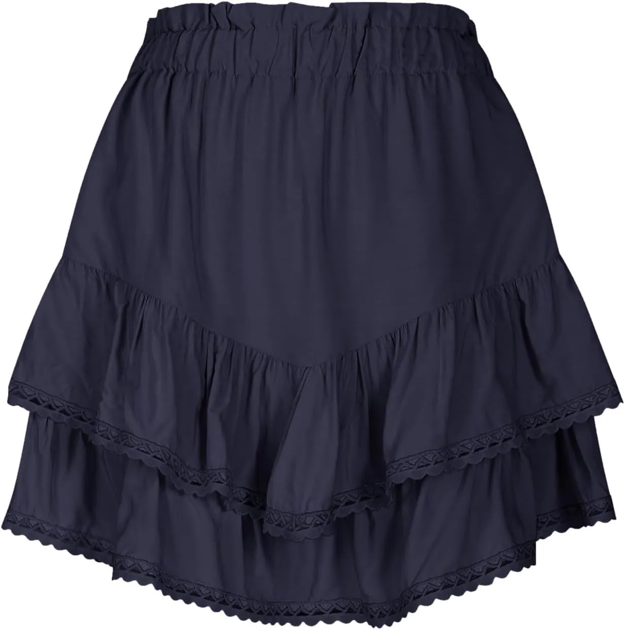 Flowy Shorts for Women Boho Ruffle Tiered Skirts Casual HIgh Waisted Mini Skirt Tennis Golf Summer Vacation Skorts