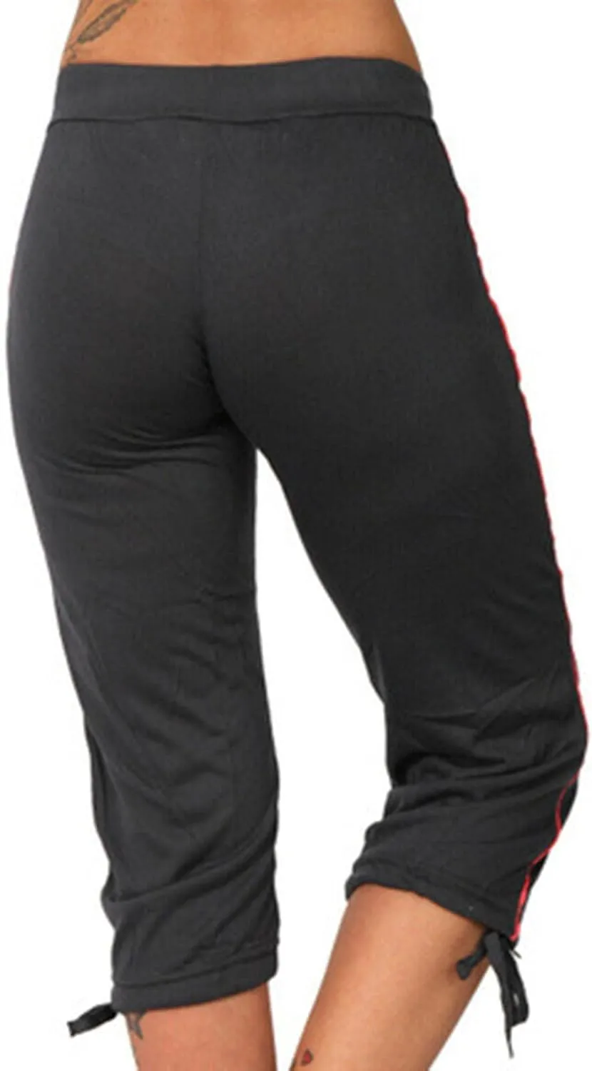 High Waist Capri Pants for Women Summer High Waisted Solid Color Trousers Matching Slim Fitting Yoga Gym Pants