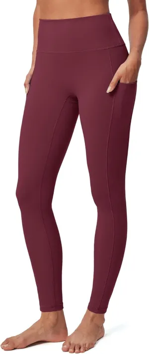 IUGA Compression Leggings for Women Tummy Control No Front Seam Leggings with Pockets High Waisted Workout Yoga Pants