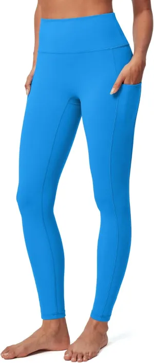 IUGA Compression Leggings for Women Tummy Control No Front Seam Leggings with Pockets High Waisted Workout Yoga Pants