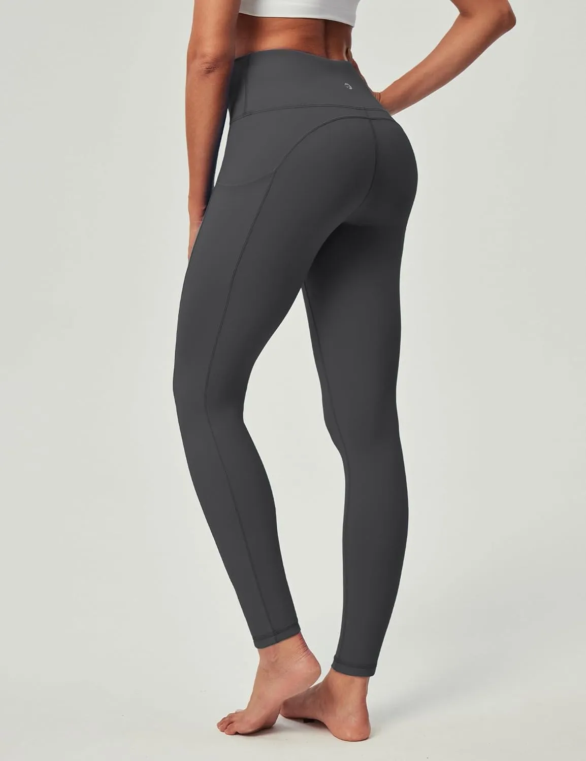 IUGA Compression Leggings for Women Tummy Control No Front Seam Leggings with Pockets High Waisted Workout Yoga Pants