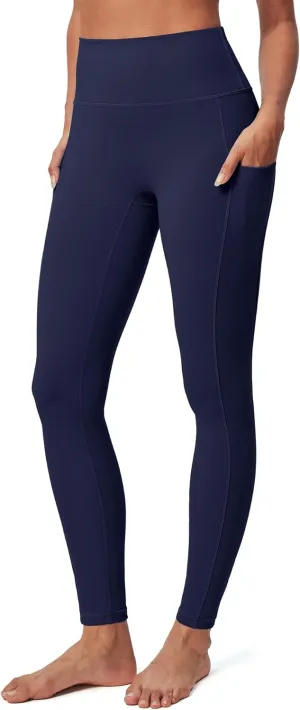IUGA Compression Leggings for Women Tummy Control No Front Seam Leggings with Pockets High Waisted Workout Yoga Pants