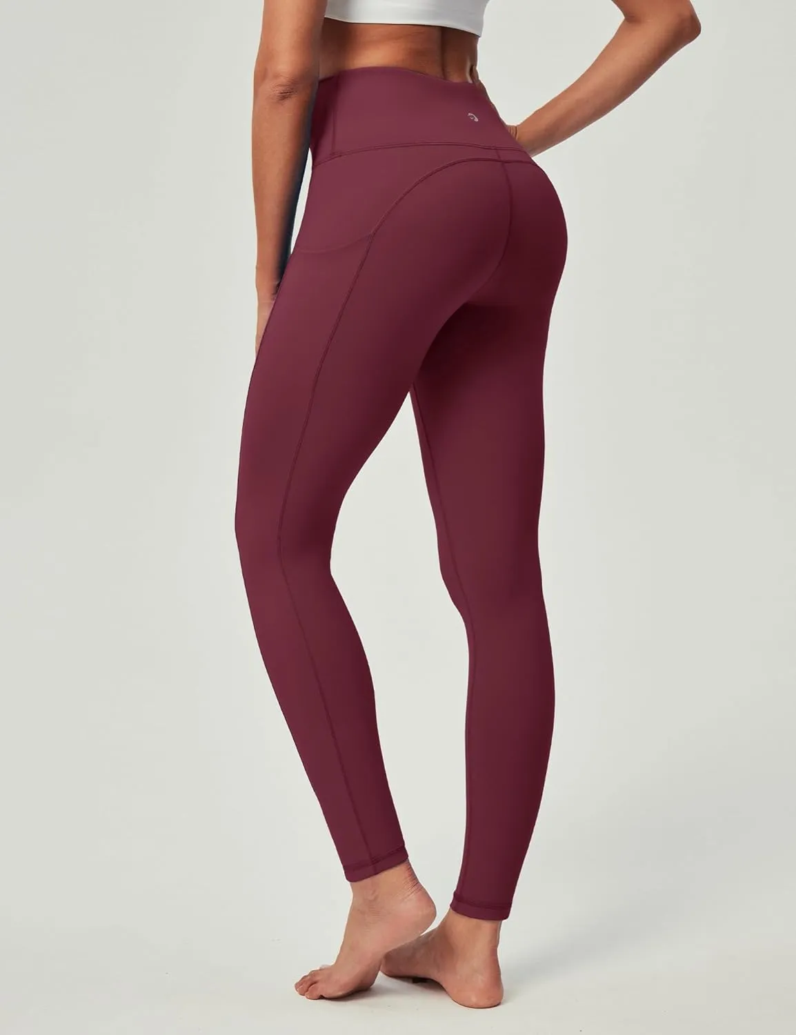 IUGA Compression Leggings for Women Tummy Control No Front Seam Leggings with Pockets High Waisted Workout Yoga Pants
