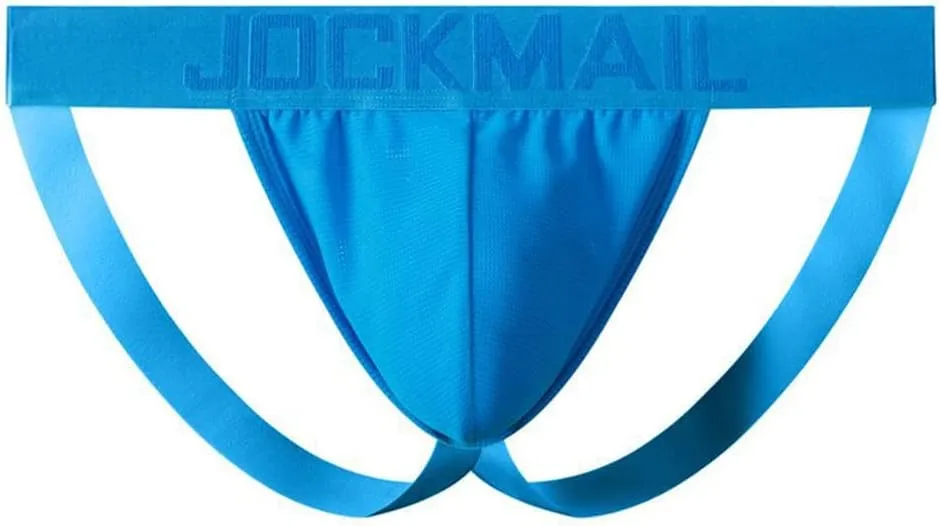 JOCKMAIL 4PCS/Pack Mens Thongs Underwear Jockstrap Low Rise Athletic Supporter Jockstrap Mens Breathable Briefs Men Jockstrap