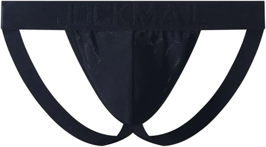 JOCKMAIL 4PCS/Pack Mens Thongs Underwear Jockstrap Low Rise Athletic Supporter Jockstrap Mens Breathable Briefs Men Jockstrap