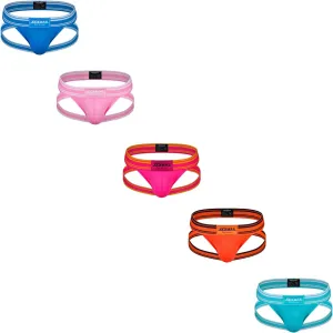 JOCKMAIL 5PCS/Pack Men Jockstrap Underwear Athletic Supporter Jockstrap Low Rise Men Briefs Jockstrap Sport Underwear