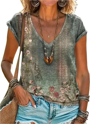 Mandala Shirt for Women Lotus Flower Graphic Tees Short Sleeve Casual Mandala T Shirts Tops