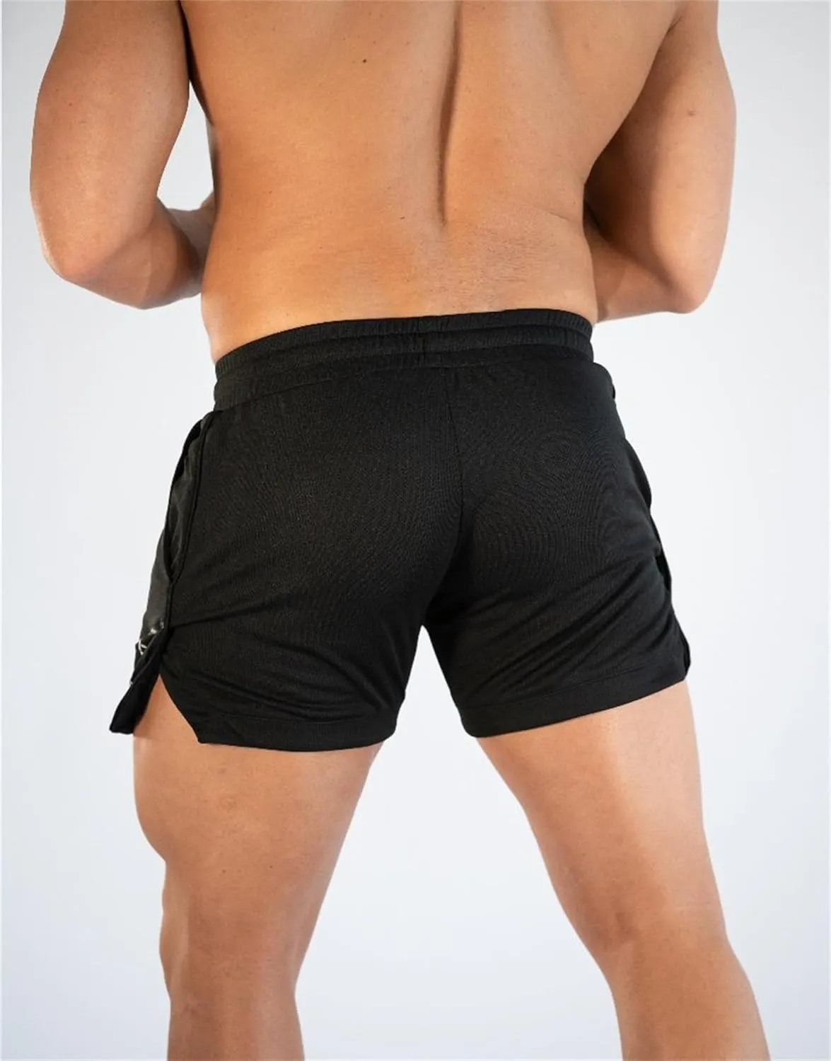 Men's 5" Gym Workout Shorts Lightweight Breathable Thin Mesh Bodybuilding Short Slim Fit Volleyball Trunks Running