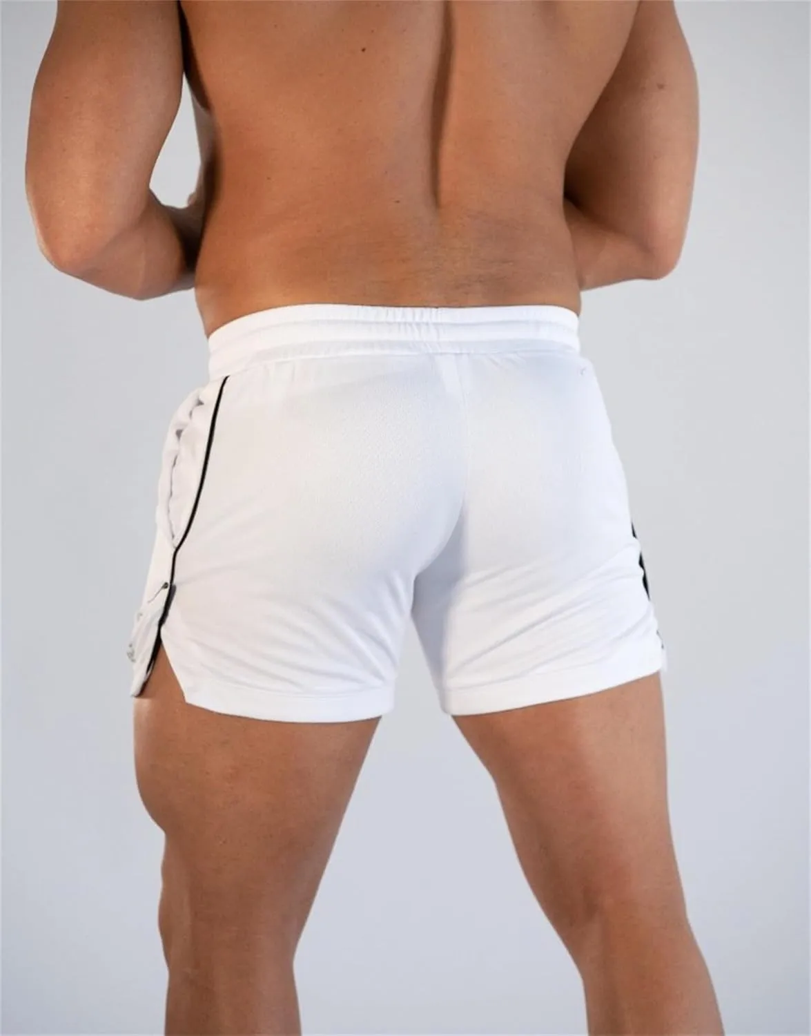 Men's 5" Gym Workout Shorts Lightweight Breathable Thin Mesh Bodybuilding Short Slim Fit Volleyball Trunks Running