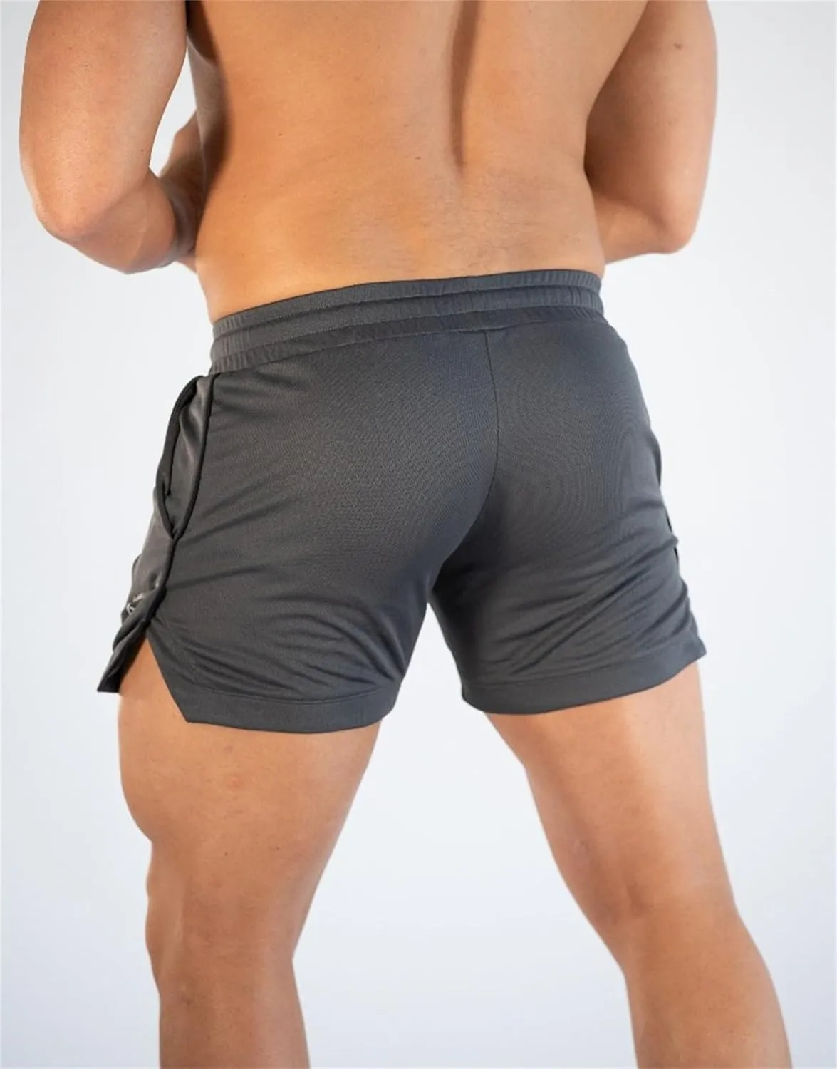 Men's 5" Gym Workout Shorts Lightweight Breathable Thin Mesh Bodybuilding Short Slim Fit Volleyball Trunks Running