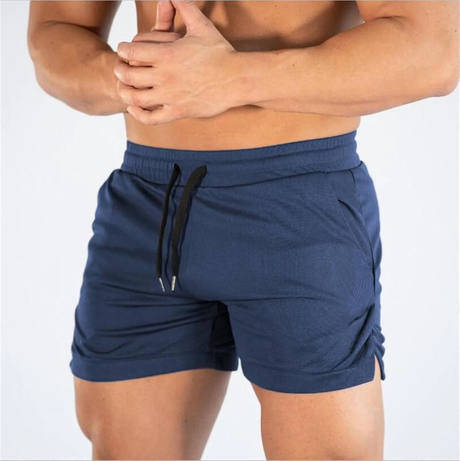 Men's 5" Gym Workout Shorts Lightweight Breathable Thin Mesh Bodybuilding Short Slim Fit Volleyball Trunks Running