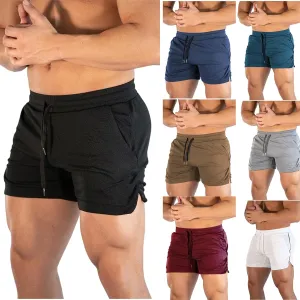 Men's 5" Gym Workout Shorts Lightweight Breathable Thin Mesh Bodybuilding Short Slim Fit Volleyball Trunks Running