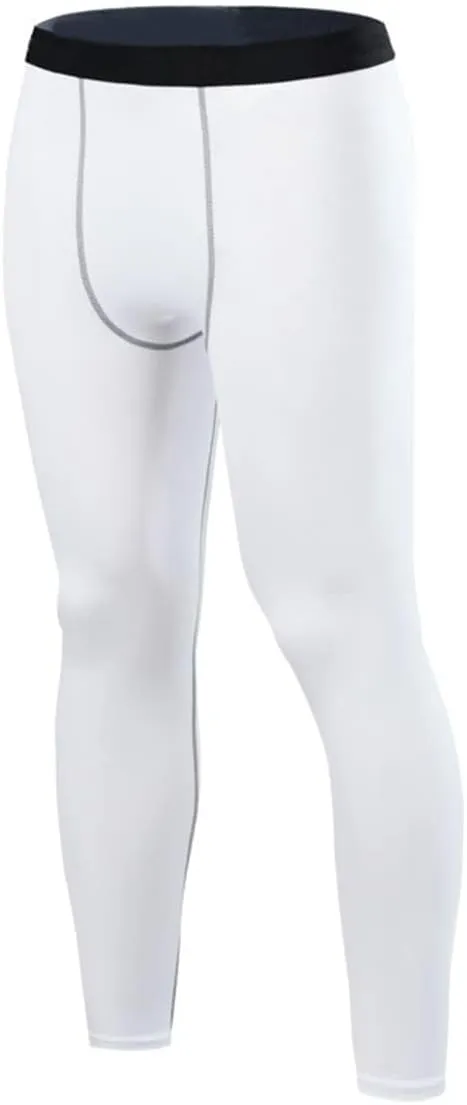 Mens Compression Pants Athletic Compression Leggings Sports Tights Fit Running Base Layer Workout Basketball Gym