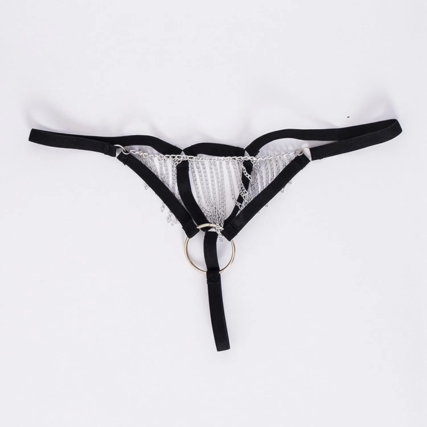 Men's Sexy Underwear Thong with Chain Ring Design for Enhanced Comfort and Style