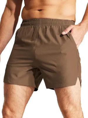 MIER Men's Workout Running Shorts Quick Dry Active 5 Inches Shorts with Pockets, Lightweight, Breathable