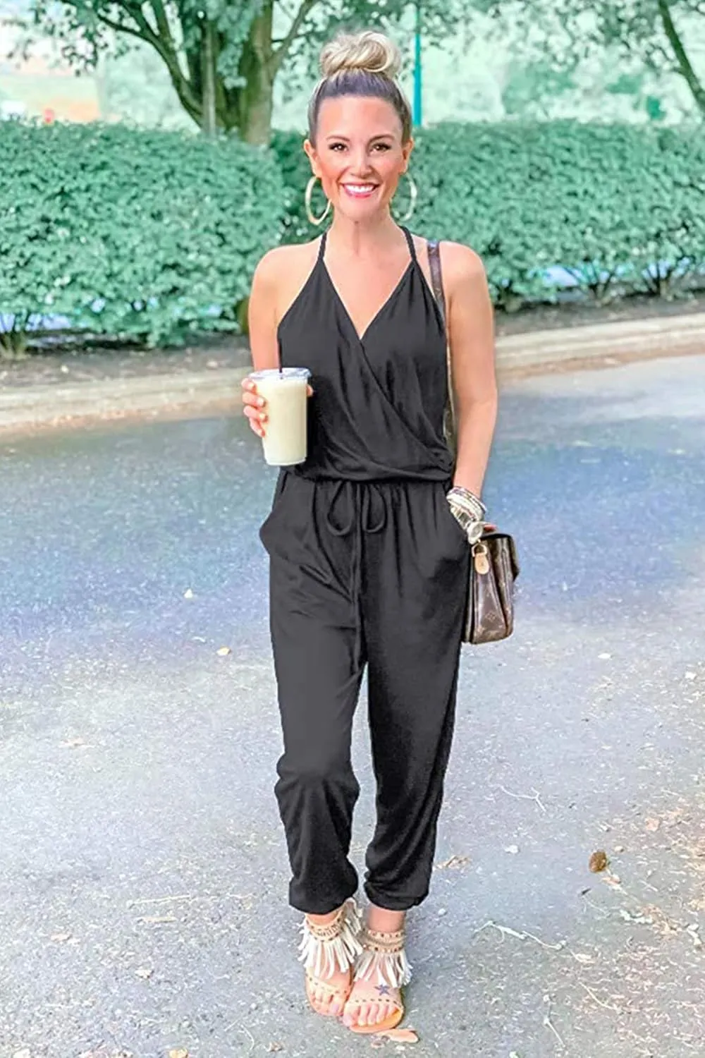PRETTYGARDEN Womens Summer Casual One Piece Jumpsuits Spaghetti Strap Pants Romper 2025 Spring Vacation Resort Outfits