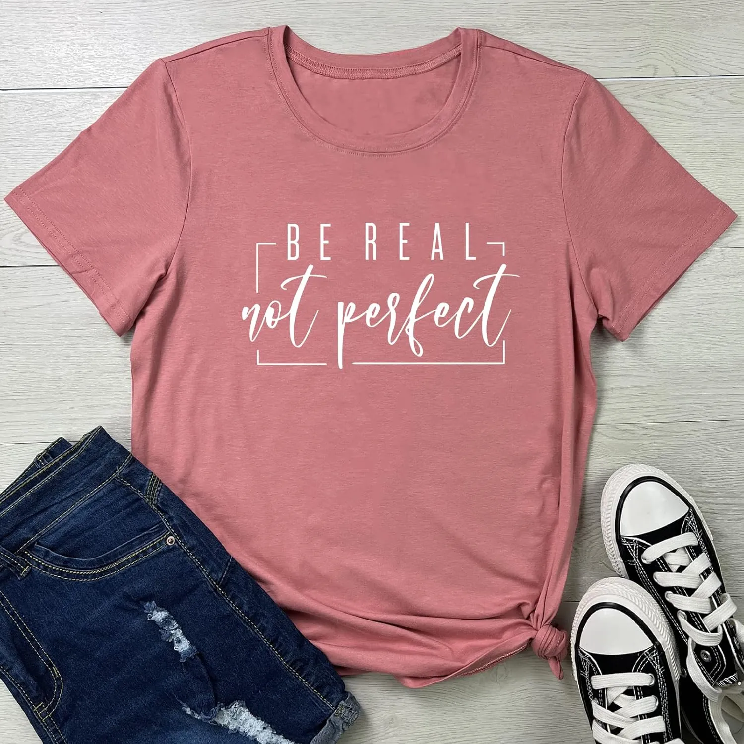 ROSEPARK Women Cute Graphic Tees Shirts Soft Tops