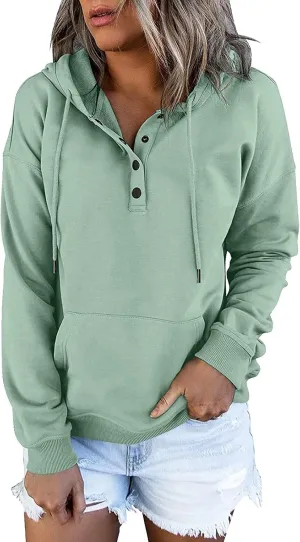 Sweatshirts for Women 2024 Plus Size Long Sleeve Drawstring Hoodies Sweaters Casual Cute Pullover Tops Fall Clothes