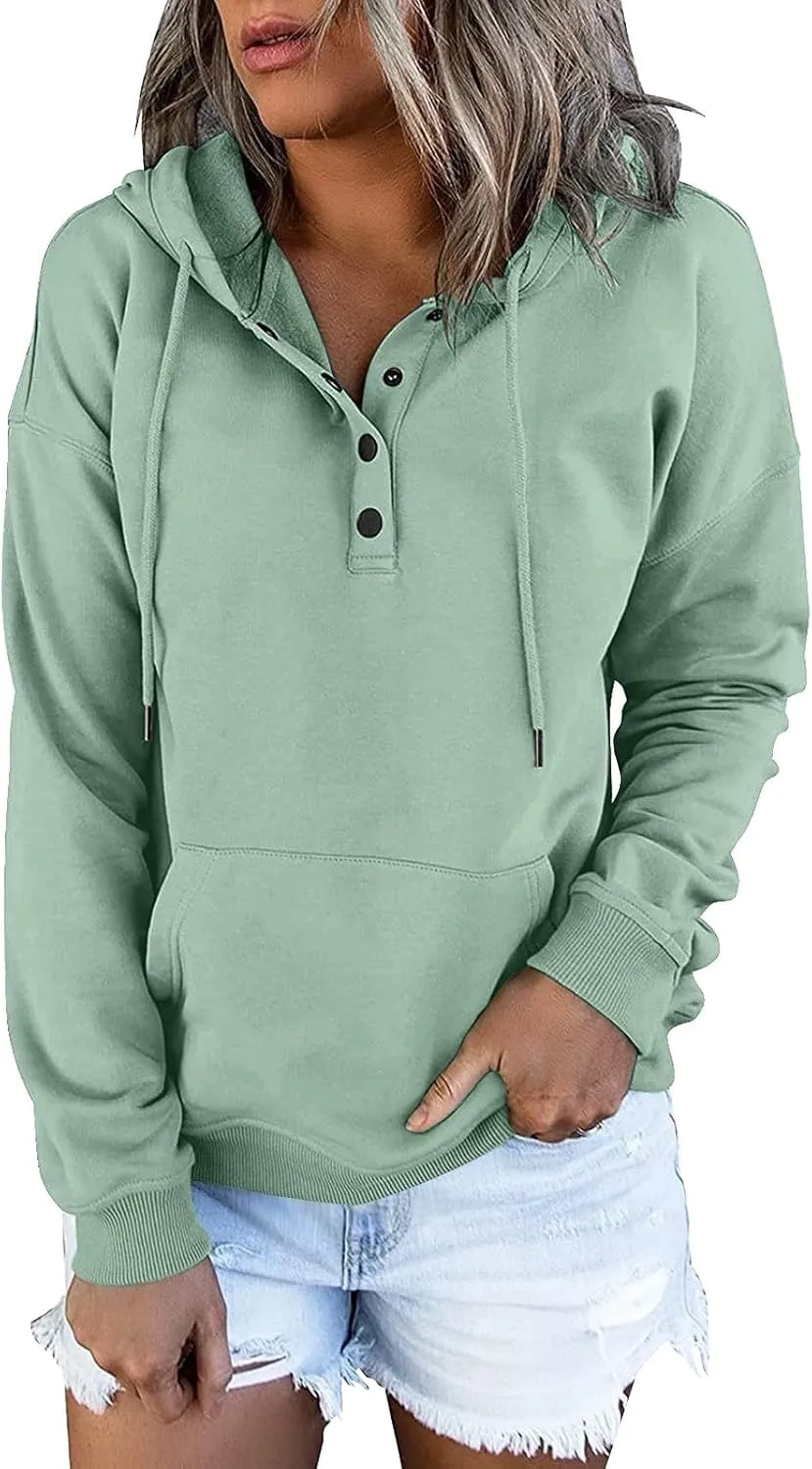 Sweatshirts for Women 2024 Plus Size Long Sleeve Drawstring Hoodies Sweaters Casual Cute Pullover Tops Fall Clothes
