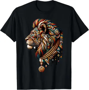 Tribal Hip Hop Lion Cool Graphic Tee | Men Women XS - 6XL T-Shirt