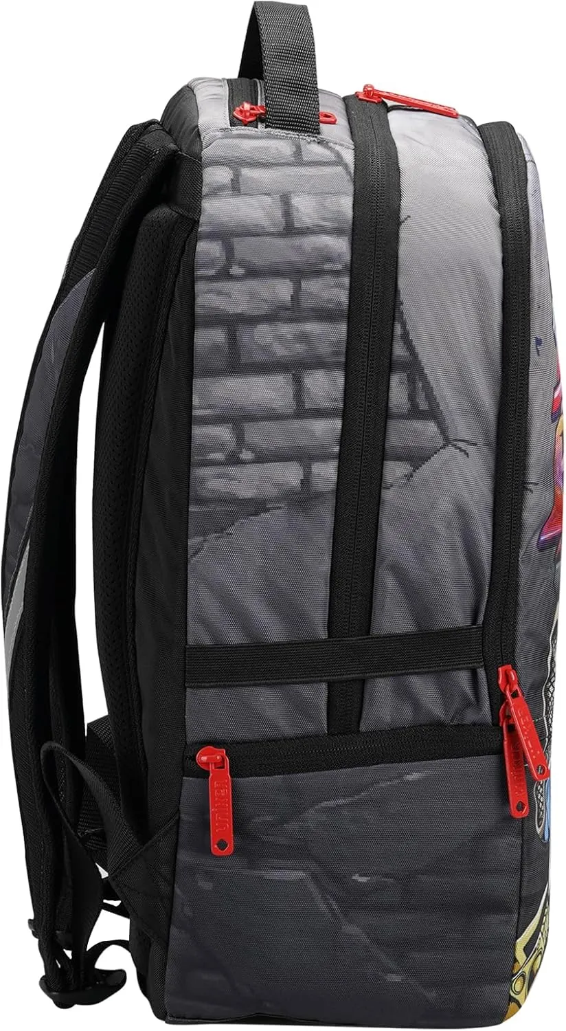 UNIKER Graffiti Laptop Backpack for 15.6 Inch Laptop Work Travel, Designer Daypack Edgy College Backpack Computer Bag,Panda Break Dancer Hiphop