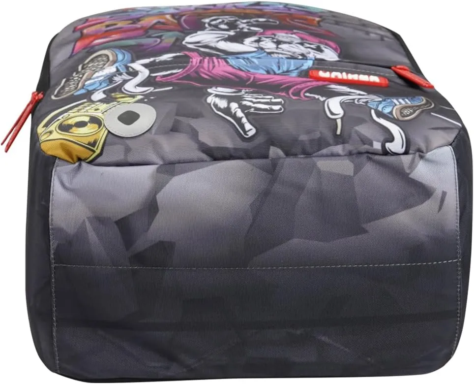 UNIKER Graffiti Laptop Backpack for 15.6 Inch Laptop Work Travel, Designer Daypack Edgy College Backpack Computer Bag,Panda Break Dancer Hiphop