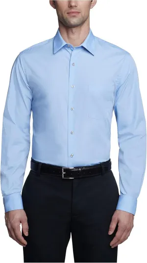 Van Heusen Men's Dress Shirt Fitted Poplin Solid