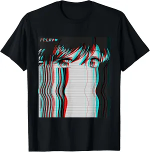 Vaporwave Aesthetic Sad Anime Girl Retro Eboy Egirl Harajuku T-Shirt