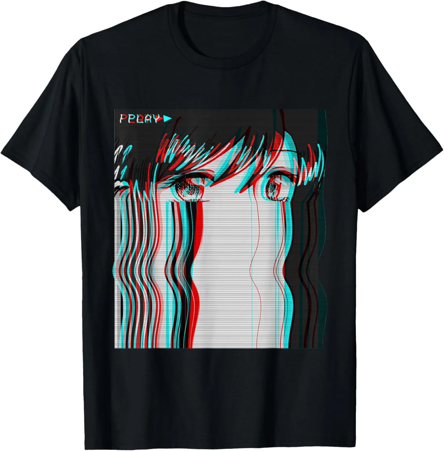 Vaporwave Aesthetic Sad Anime Girl Retro Eboy Egirl Harajuku T-Shirt