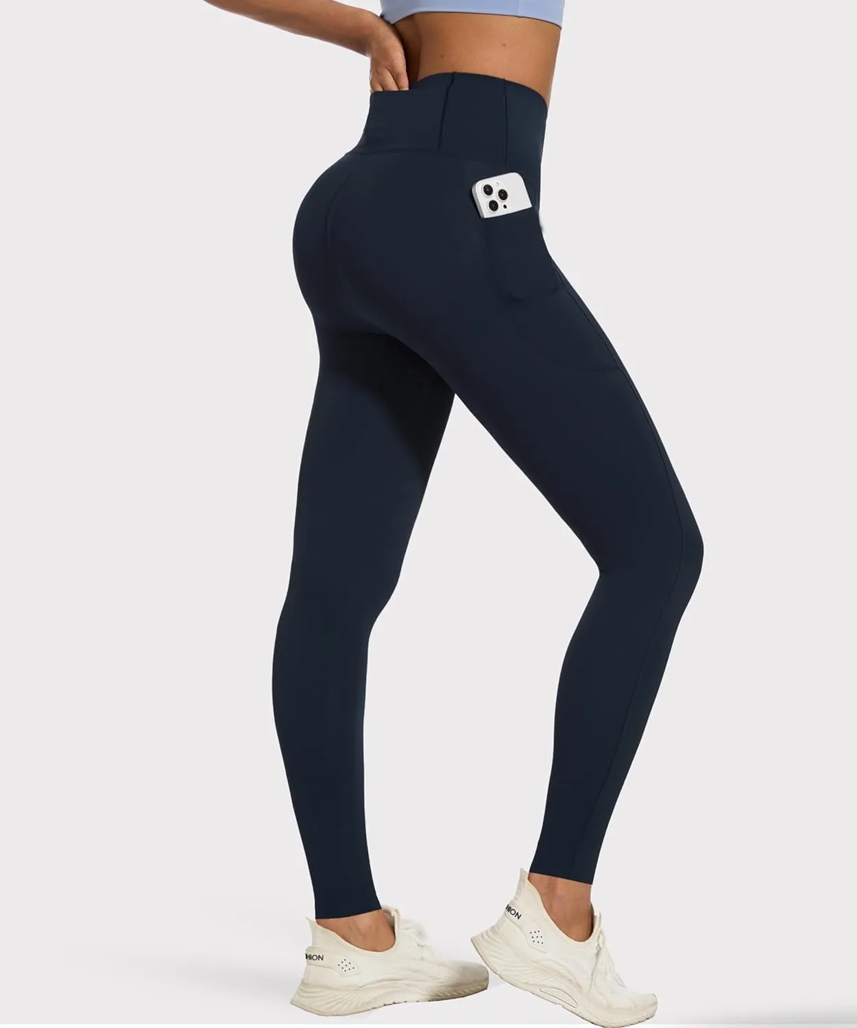 Women's Compression Leggings Butt Lifting Work Out Athletic Gym High Waist Tummy Control Stretchy with Pockets