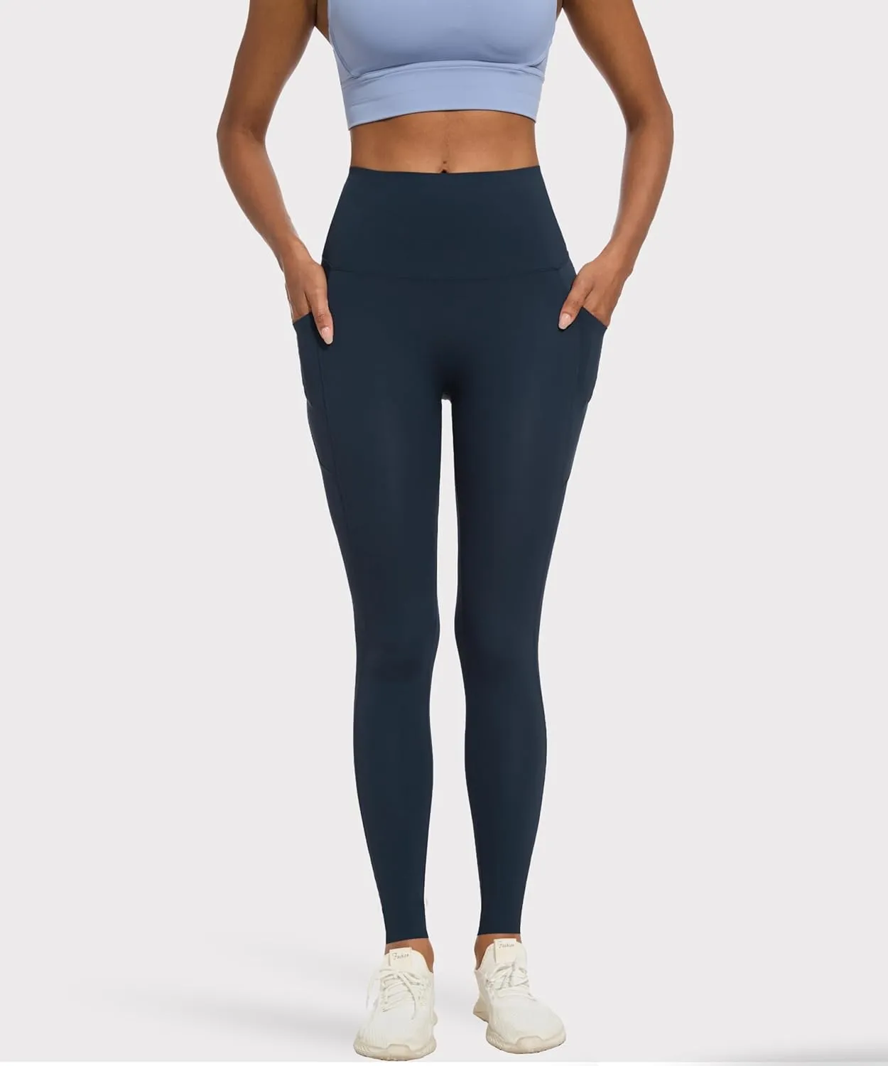 Women's Compression Leggings Butt Lifting Work Out Athletic Gym High Waist Tummy Control Stretchy with Pockets