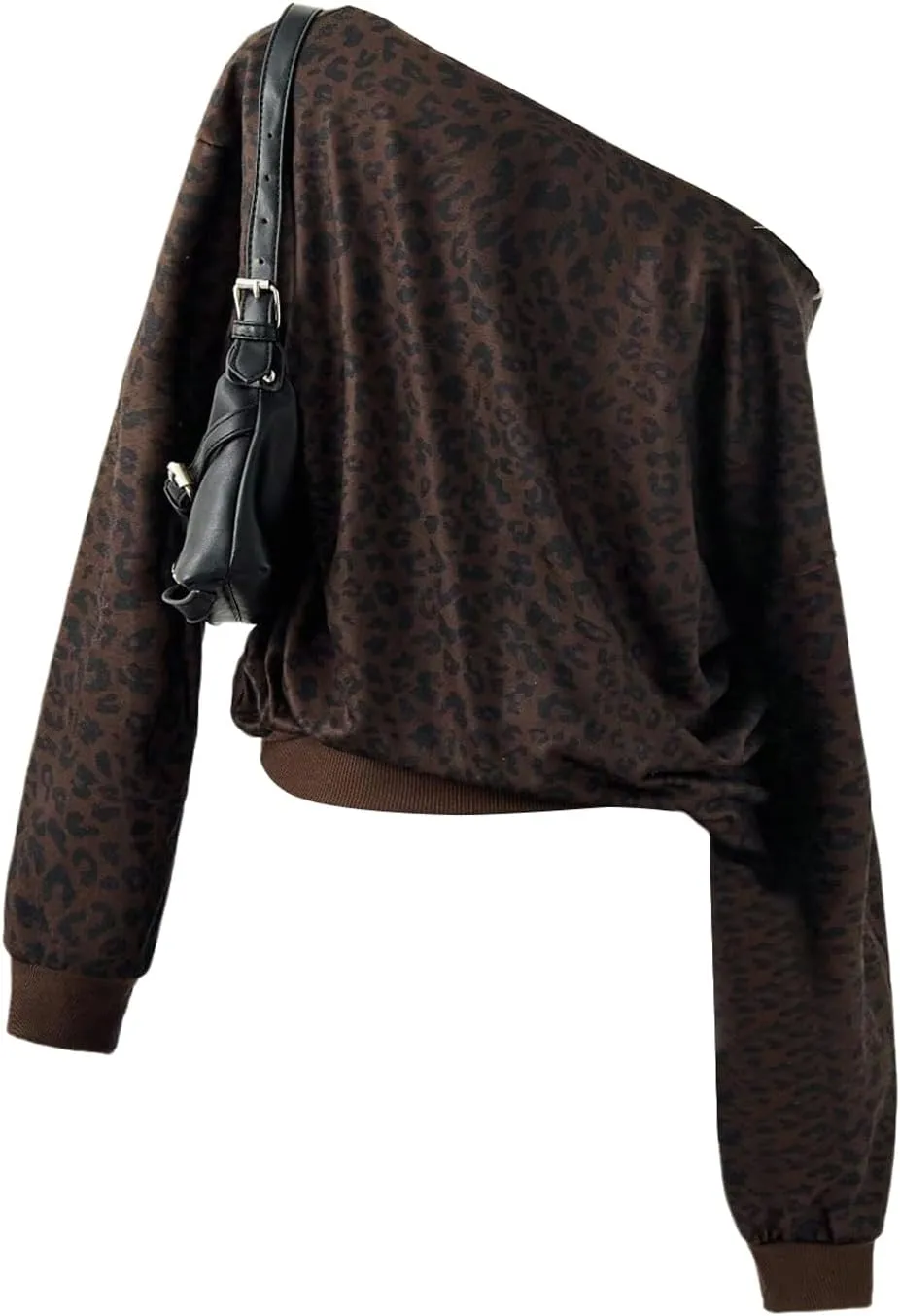 Women's Off The Shoulder Sweatshirt Tops Graphic Long Sleeve Loose Pullover Fall Tops Trendy