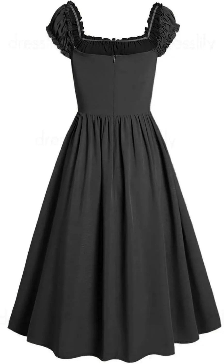 Womens Sleeveless Short Sleeve Oversized Dresses for Women Lace Medieval Goth Ripped Fall Summer 2024