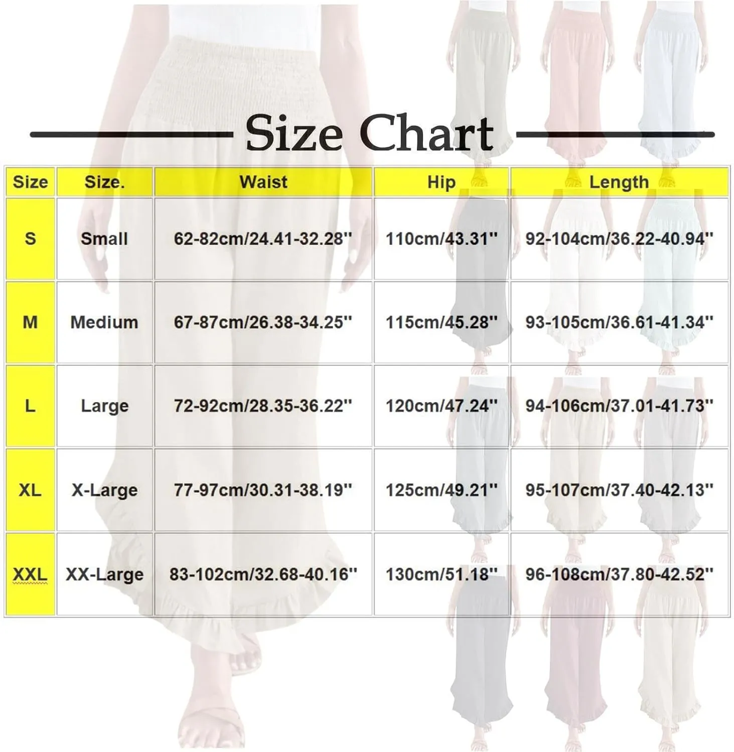 Womens Summer Boho Pants Cotton Linen Casual Pants Flowy Palazzo Wide Leg Trousers Fashion Beach Vacation Outfits Clothes